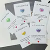 Abraço de Bolso DIY Transfronteiriço Coração de Costura de 3 Cores Resina Presente Item Mini Decoração Cartão de Bênção para Volta às Aulas