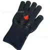 Guantes Retardantes de Llama, Resistentes al Fuego, Resistentes a Altas Temperaturas hasta 800 Grados, Para Barbacoa BBQ, Horno de Microondas, Horneado, Guantes de Silicona Aislantes del Calor Anti-Escaldaduras