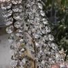 Cortina de cuentas octogonales de cristal para bodas, accesorios decorativos, cadena de cuentas, cortina de cuentas de cristal decorativa para vestíbulo