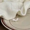 Collar de Plata Esterlina S925 para Mujer, Lujo Ligero, Estilo Nicho, Simple y de Alta Gama, Cadena de Clavícula Moderna y Versátil