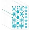Nueva Decoración Removible de Navidad de Copo de Nieve Transfronteriza Dormitorio Sala de Estar Adhesivo Removible de Copo de Nieve Navideño Hy131