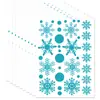 Decoração de Natal Floco de Neve Adesivos de Parede Transparentes Layout de Cena Porta de Vidro Adesivos de Janela Decorações de Ano Novo Adesivos de Natal