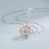 Collar inteligente de corona europea y americana de plata esterlina S925, colgante para mujer, oro colorido batido, cruz, joyería de plata transfronteriza de Amazon