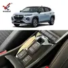 Adecuado para Suzuki 25 FRONX alfombrilla modificada para freno de mano, decoración interior especial, parche de marco brillante de acero inoxidable