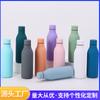 2024 nueva botella de agua de acero inoxidable de comercio exterior interior y exterior 304 taza deportiva para exteriores taza portátil para coche con aislamiento taza de agua fría