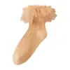 Meias de Bebê 2026 Outono e Inverno Algodão Penteado Respirável para Meninas Bebês Princesa Meias de Dança Sem Costura Meias de Renda