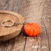 Modelo de fruta em miniatura de simulação de PVC morango laranja chaveiro pingente de bolsa brinquedo de casa de brincar de comida em miniatura