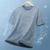 En Stock Venta Directa de Fábrica Verano 2026 Alta Calidad Manga Corta Transpirable Alta Elasticidad Moda Masculina Versátil Casual Camisa de Manga Corta