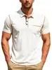 Camiseta de manga corta para hombre de talla europea, nueva de verano, superventas europea y americana de Temu, polo deportivo casual de comercio exterior