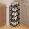 Sapateira para Entrada de Casa, Pequeno Organizador de Sapatos para Hall de Entrada, Armário Estreito Simples de Múltiplas Camadas para Corredor