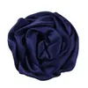 Flor de rosa grande de tela de seda de 8 cm europea y americana, flor enrollada hecha a mano, flores decorativas para zapatos y sombreros, accesorios de ropa