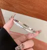 Pulsera de Bambú Acrílico, Pulsera de Anillo Liso de Alta Gama de Acero de Titanio, Diseño de Concha de Imitación, Pulsera de Temperamento de Moda de Alta Gama