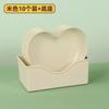Fábrica de Origen Creativo Estilo Japonés Engrosado Plástico Forma de Corazón de Melocotón Plato para Escupir Huesos Plato Dist Plato de Fruta Plato para Snacks de Frutos Secos