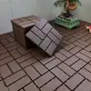 Piso entrelazado de plástico PP para patios exteriores y balcones, resistente al desgaste impermeable autoadhesivo simple para baño