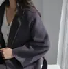 Abrigo de Cachemira de Doble Cara de Alta Gama para Mujer Otoño e Invierno 2026 Nuevo Estilo Abrigo de Lana de Longitud Media para Mujer Venta al por Mayor