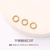 Anillo Cerrado de Acero Inoxidable Broche Metálico Conector de Pulsera Collar Anillo Redondo que Conserva el Color Hebilla Accesorios DIY