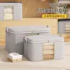 Saco de Embalagem para Mudança com Padrão Espinha de Peixe Transfronteiriço Grande Capacidade Saco Tecido Espesso Impermeável à Prova de Umidade Bagagem Artefato Portátil para Mudança