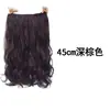 Peluca Extensiones de Cabello para Mujer Cabello Largo Rizado Peluca de una Pieza Cinco Pinzas Forma de U Ola Grande Invisible Natural Sin Rastro Pieza de Cabello