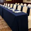 Toalha de Mesa Impermeável para Conferência Hotel Escritório Pano Longo Sala de Reunião Salão de Banquetes Retangular Cor Sólida Toalha de Mesa Comercial