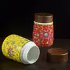 Taza de Cerámica Esmaltada Jingdezhen para Agua con Tapa, Termo Portátil para Preparar Té en el Coche, Regalo con Alto Valor Estético