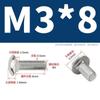 Pernos de Carruaje 304 M6-M12 Acero Inoxidable Cabeza Semiredonda Cuello Cuadrado Pernos Marco de Puente M4M5M8M10 Pernos de Estructura de Acero