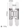 Bisagra Oculta de Aleación de Zinc Bisagra de Cruz Bisagra Invisible Bisagra Invisible Ajustable Tridimensional Bisagra Especial para Puertas Invisibles