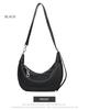 2024 nova camada superior de couro ombro mensageiro bolsa estilo crescente bolsa minimalista moda feminina bolsa macia cowhide bolsa feminina