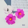 Horquilla para el Cabello Headdress Flor Fucsia Eva Flor de Colores Traje de Baño Accesorios para el Cabello para Fotos de Viaje en la Playa Accesorios de Flor Artificial para Bodas