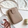 Bolsa de Celular Transversal Feminina 2025 Novo Design Dupla Camada Bolsa Mini de Alta Qualidade Verão Leve Textura Couro Genuíno