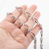 Corrente de joias de aço inoxidável com fecho de pinça oval de diamante, corrente para pulseira DIY, corrente para colar, acessórios, corrente solta feita à mão