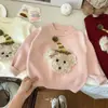 Novos estilos de outono e inverno para suéteres de meninas: roupas infantis estilosas e quentes, peças íntimas de tricô estilo coreano para bebês meninas