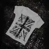 Verano Y2K Retro Americano Europeo y Americano Gótico Cruz Strass Estampado Harajuku Cuello Redondo Camiseta Mujer Venta al por Mayor