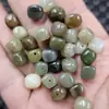Contas Soltas Quadradas de Jade Hotan de Xinjiang, Contas Cubo Irregulares de Jade Branco Cor de Açúcar, Contas de Jade para Joias de Formato Aleatório