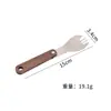 Juego de cubiertos plegables de acero inoxidable 304 para viajes transfronterizos, cuchillo, tenedor, cuchara y palillos, juego de cubiertos plegables portátil para exteriores con mango de madera de nogal