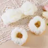 Diadema de terciopelo de coral con lazo transfronterizo Diadema para mujer Diadema ancha para lavarse la cara Diadema de felpa de color puro Accesorios simples para el cabello