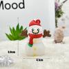 Llavero Colgante de Navidad Papá Noel Santa Muñeco de Nieve Árbol de Navidad Accesorios Pegamento Suave Navidad Pequeños Regalos