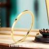 Anillo Minimalista de Acero de Titanio de 2 mm para Mujer Brillo Viento Frío Anillo que No se Cae Moda Combinable Joyería de Mano de Acero Inoxidable