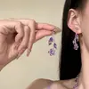 Collar Pendientes Flor Fría Gota de Agua Coreanos Lujo Accesible Celebridad Aliento de Bebé Moda Traje de Vestir de Noche de Gama Alta