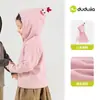 Calentamiento Cíclico Camiseta Base con Capucha Infantil Otoño Manga Larga para Niños y Niñas Ropa Infantil