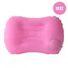 Artefacto para siesta de oficina Portátil Ecológico Engrosado Simple Color Puro Terciopelo Multifuncional Viaje Respaldo Almohada Inflable