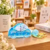 Llavero de botella flotante para velero marino con aceite en su interior, exquisitos adornos para mochila escolar infantil, llavero para llaves de coche, colgante para pareja