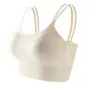 Sujetador Deportivo de Yoga Fitness Running para Pecho Grande con Copas Fijas Integradas, Tirantes Dobles tipo Camiseta sin Mangas, Estilo Reafirmante, Ropa Interior Deportiva para Mujer, Espalda Bonita