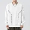 [Envío Rápido] Nueva colección de primavera y otoño: sudadera holgada de cuello redondo y manga larga, moda masculina moderna con diseño estampado