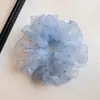 Goma de pelo de organza dulce con lunares estilo coreano personalizada para mujer, versátil y elegante para peinados de moño, nuevo accesorio para el pelo