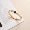 Pulseira Redonda de Fivela com Números Romanos Mais Vendida no Exterior para Mulheres, Cruz Cravejada de Diamantes de Luxo Leve, Pulseira Nicho que Não Desbota