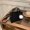 Bolso de Terciopelo Texturizado Moda Vintage para Mujer Verano 2024 Nuevo Simple Casual Versátil Pequeño Cuadrado de Hombro Cruzado