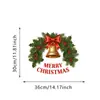 Guirlanda do Papai Noel Adesivos de Janela de Floco de Neve Adesivos para Porta de Vidro de Supermercado Decorações de Natal Película Transparente Eletrostática