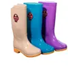 Botas de lluvia de longitud media Botas de lluvia para mujer moda forradas de polar para mujer zapatos impermeables antideslizantes Zapatos de goma para trabajo en lavandería y cocina Cubrezapatos