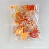 Nuevas cuentas redondas acrílicas de color caramelo simples con lazo de corazón, hechas a mano para hacer joyas DIY, accesorios, material para traje, caja
