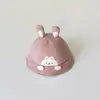 Chapéu de Bebê Qiunan Primavera e Outono Novo Chapéu Bucket Animal Fofo Chapéu de Pescador para Bebê à Prova de Vento e Sol